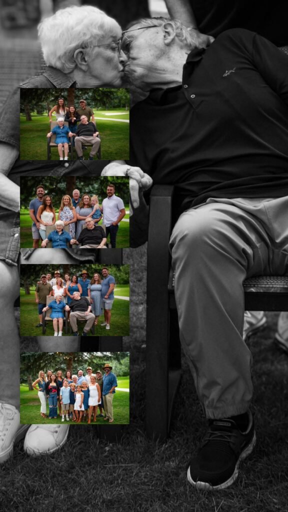 90 year old couple on their 70th wedding anniversary.